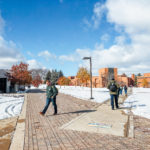 Wright State campus after first snowfall of the season | Photograph by Soham Parikh | The Wright State Guardian