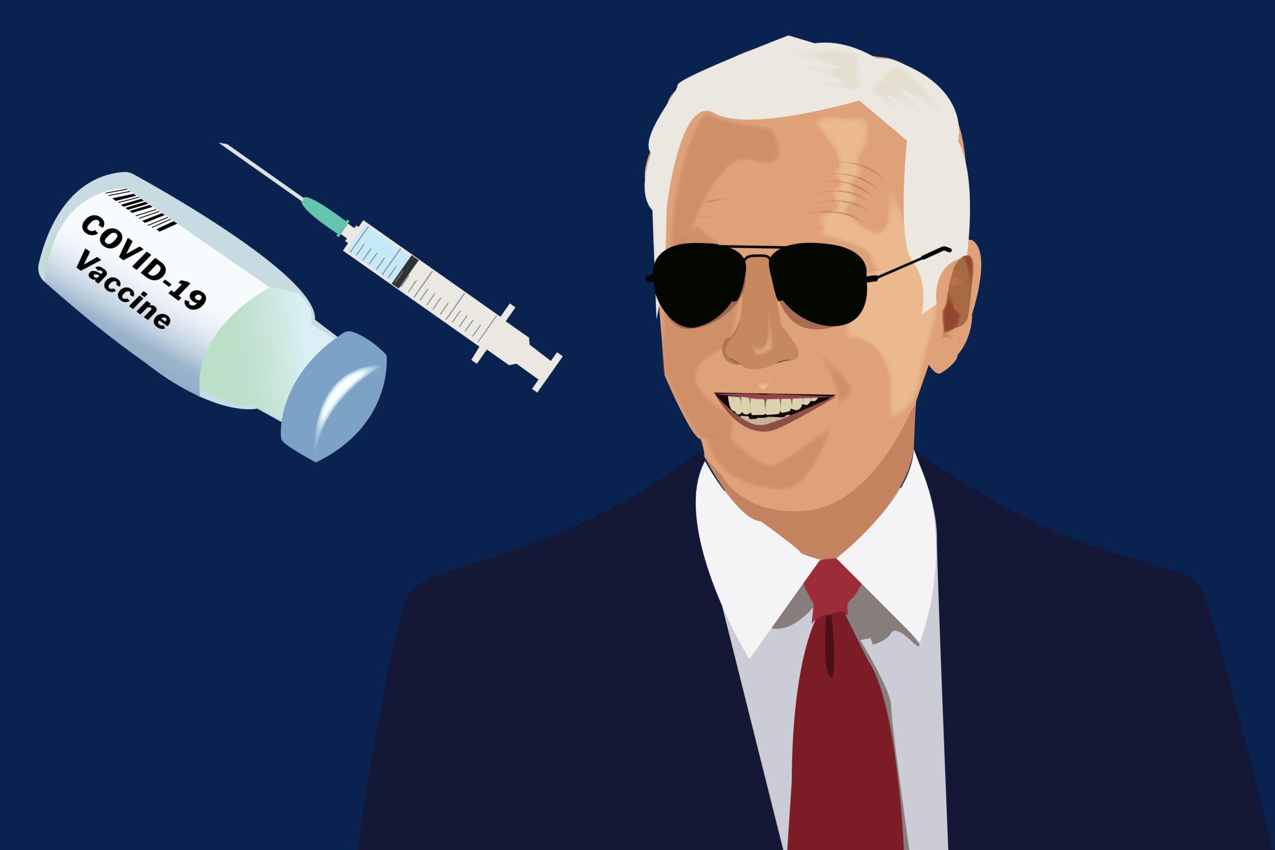 Graphic of Joe Biden and the COVID-19 Vaccine